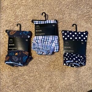 Pack of 3 NWT Men’s BR Factory Boxers Sz Med